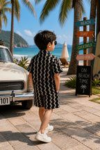 Black Boys printed Co-ords