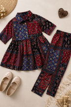 Cotton Printed Tunic with Trousers