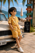 Yellow Boys printed Co-ords