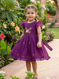 Girls Embroidered Cotton Ethnic Dress Hand Embroidery