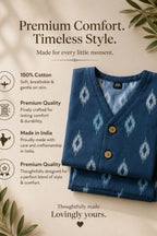Ikat Printed Cotton Top with Trousers