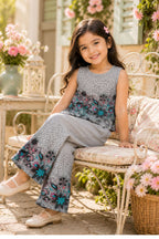 Floral Printed Pure Cotton Top with Palazzos