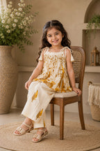 Cotton Printed Top with Trousers