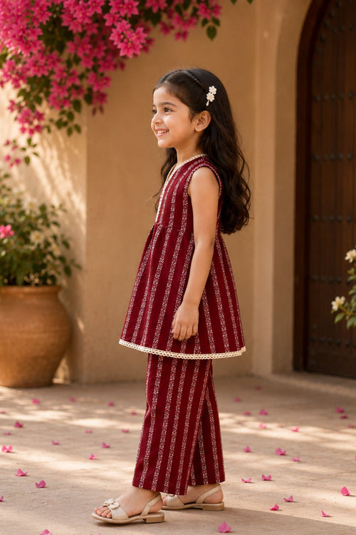 Cotton Printed Tunic with Palazzos
