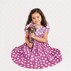 Purple Polka Dress