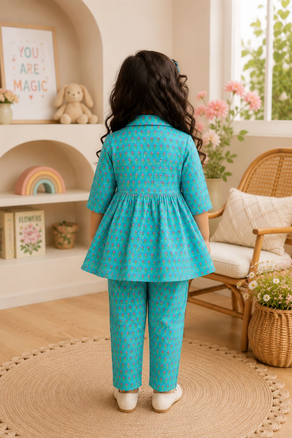 Cotton Printed Tunic with Trousers