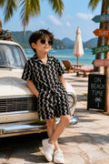 Black Boys printed Co-ords
