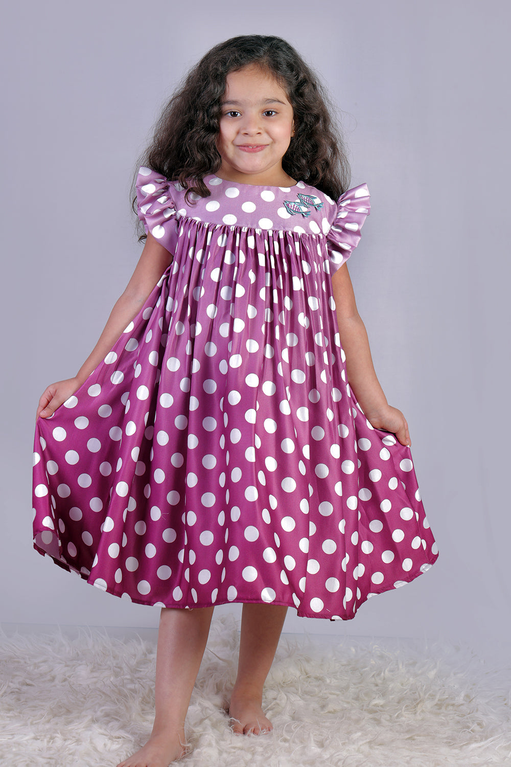 Purple Polka Dress
