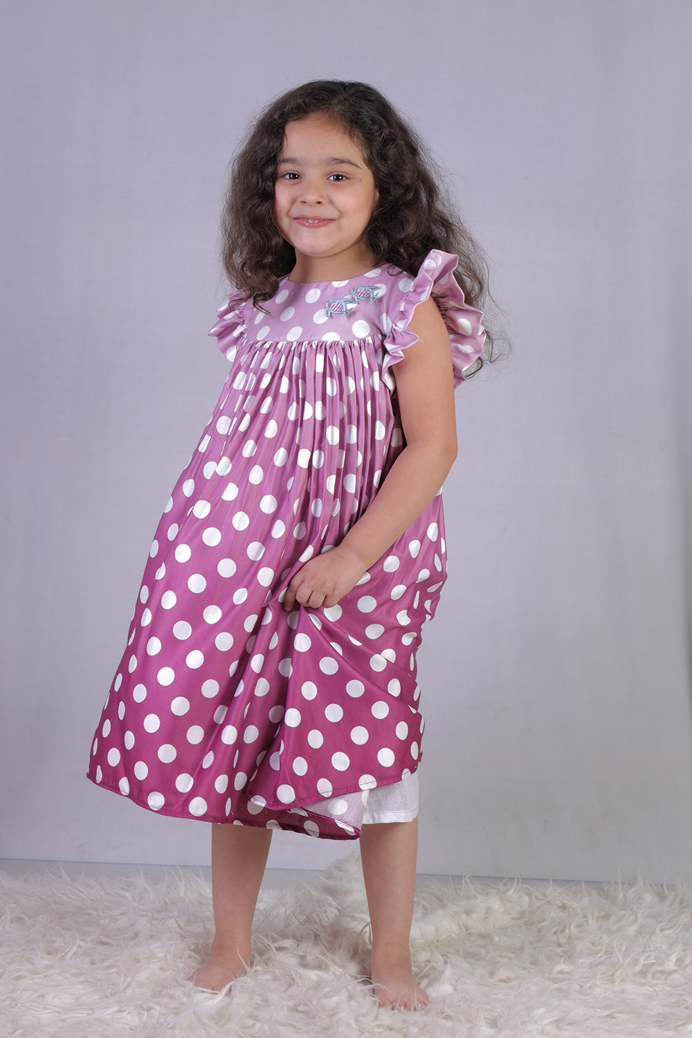 Purple Polka Dress