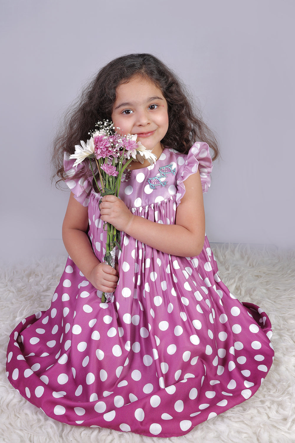 Purple Polka Dress