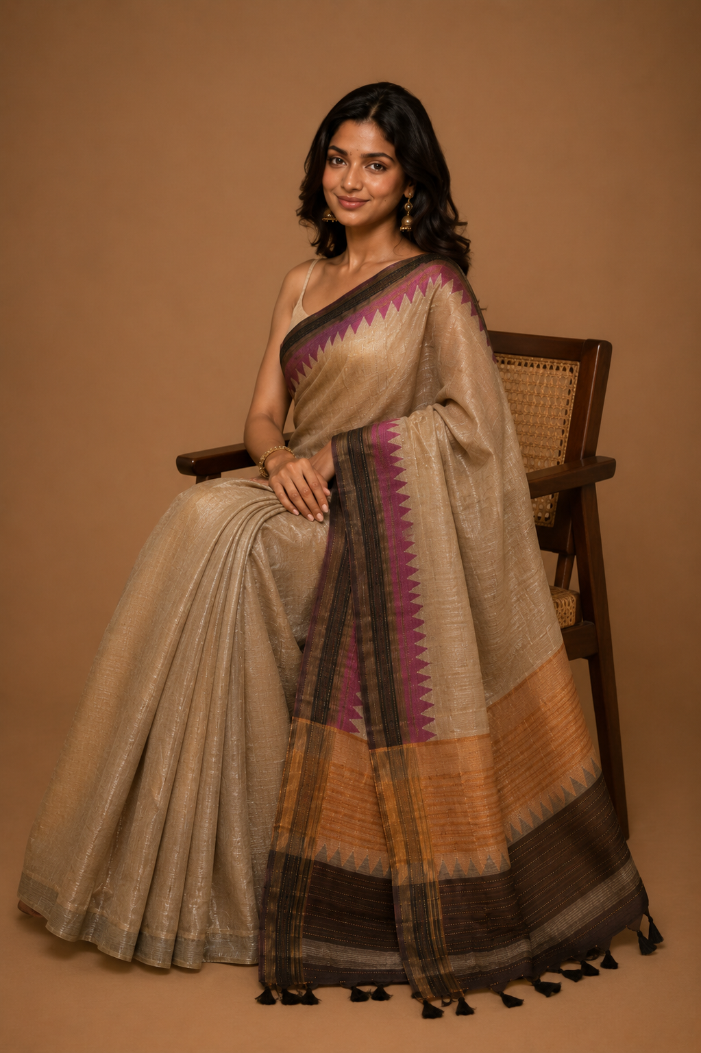 Bandhani Printed Zari Georgette Bandhani Saree