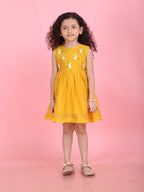Girls Embroidered Cotton Ethnic Dress