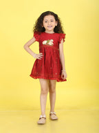 Girls Embroidered Cotton Ethnic Dress