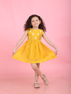 Girls Embroidered Cotton Ethnic Dress