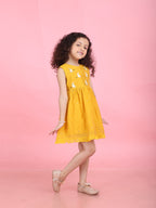 Girls Embroidered Cotton Ethnic Dress