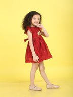 Girls Embroidered Cotton Ethnic Dress