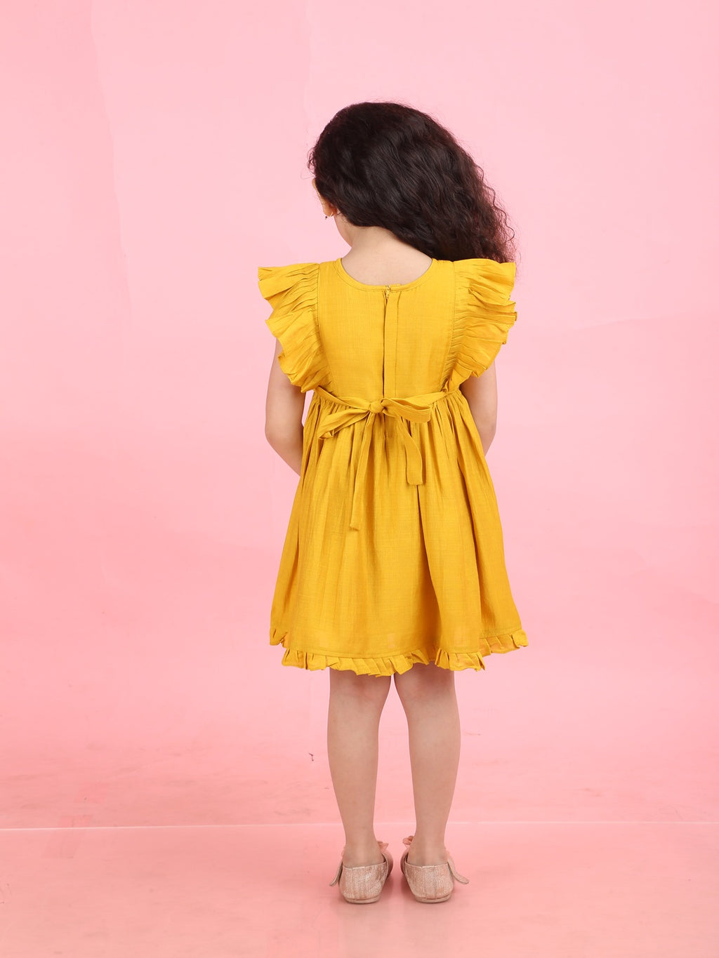 Girls Embroidered Cotton Ethnic Dress Hand Embroidery