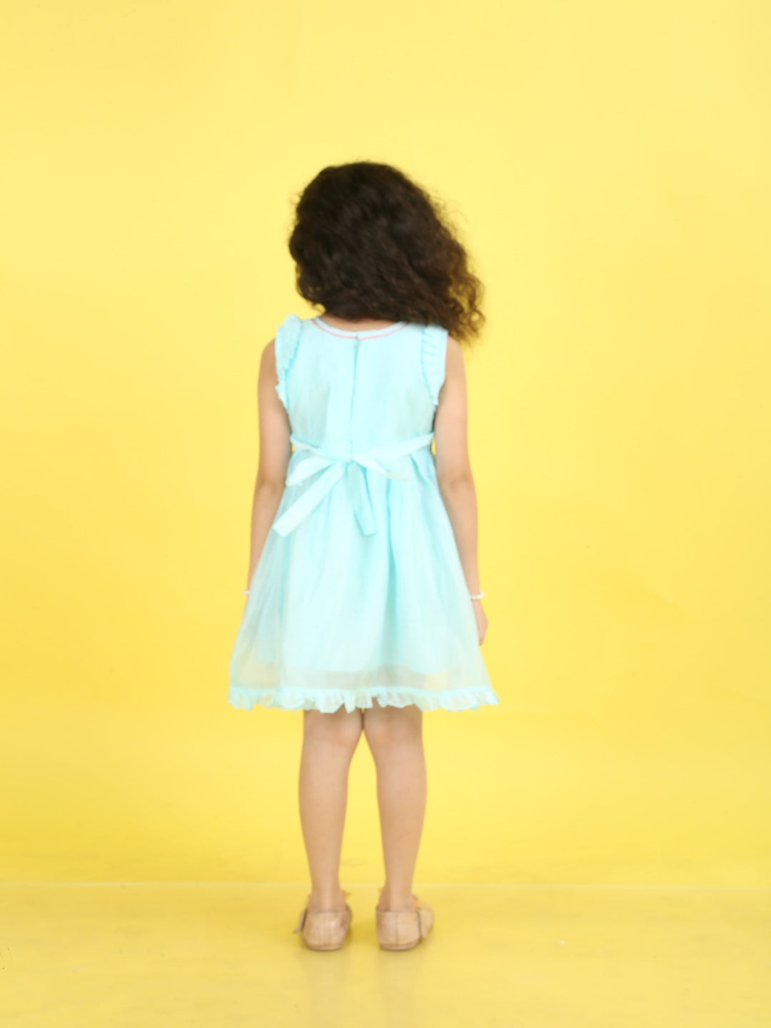 Girls Embroidered Cotton Ethnic Dress Hand Embroidery