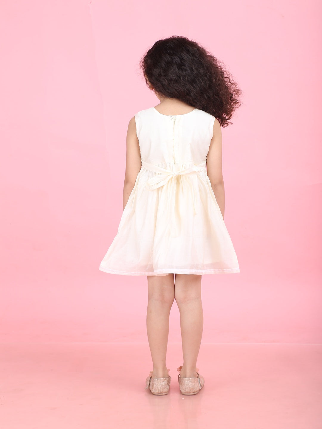 Girls Embroidered Cotton Ethnic Dress