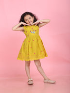 Girls Embroidered Cotton Ethnic Dress